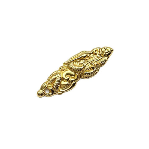Gold decorative Menuki Tsuka Fitting Replacement Accessory for Samurai Katana Wakizashi Tanto Handles to Improve Grip