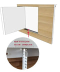 Heavy Duty Metal Access Panel 18 X 24 Inch Spring Loaded Drywall Cover Touch Latch No Key Needed showing depth dimensions.