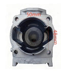 40mm Cylinder Kit Fit For 1E40F5 40F5 2 Stroke Trimmer Auger Piston Ring Bearing Gasket Roller Assembly Replacement For DIY Lawn Pros High Quality Replacement Parts For Durable Outdoor Use. 50mm engine cylinder front view