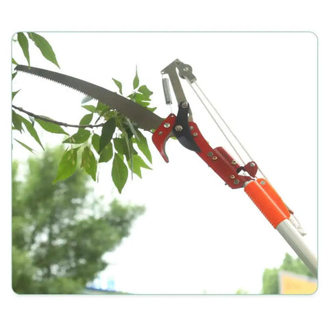Extendable Tree Pruner Saw Head No Pole Needed For Easy High Altitude Trimming Harvester Clipper For Plants Vines And Shrubs 1.2 Inch Cut Capacity 13.5 Inch SK5 High Carbon Steel Blade cutting branches