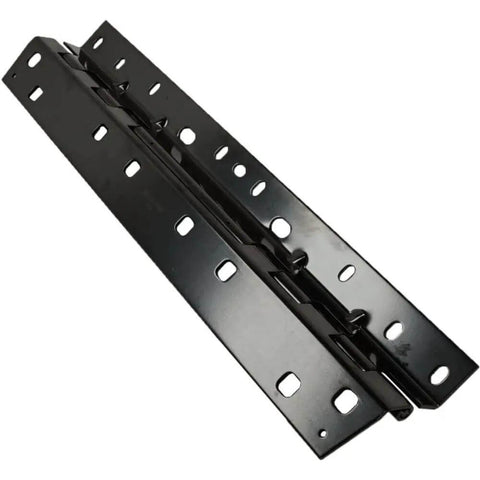 2 Piece Front Door Hinge Set For Left Driver Side And Right Passenger Side - Durable Auto Replacement Hinges, black metal