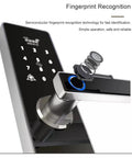 Rock Solid Smart Door Lock With Built In Doorbell And Hassle Free Fingerprint Password Card Keypad Entry C Grade Digital Deadbolt access point with biometric fingerprint scanner.