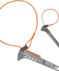 Grip It Adjustable Strap Wrench Kit Two Piece Set With Six Inch And Twelve Inch Handles For Tight Spaces, shown with orange straps.