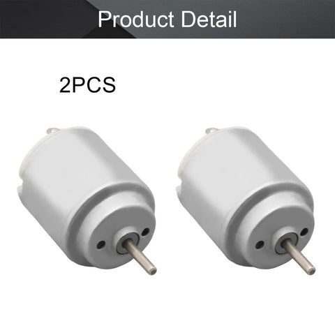 Two Pack Micro DC Motors 1.5 To 6 Volt High Speed 5000 To 20000 RPM Electric Motors With 2 mm Round Shafts For RC Boats Planes Drones