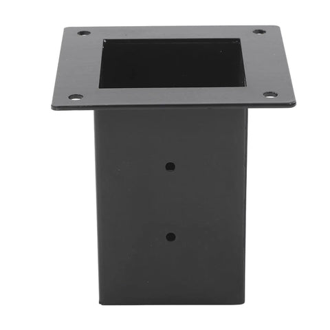 Kickass Heavy Duty Steel Bracket Kit For DIY Elevated Wood Stand Outdoor Projects Black Powder Coated Steel Mounting Bracket
