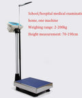 Hassle Free Heavy Duty Digital Floor Scale Waterproof Bench Platform Built Tough For Luggage Postal Shipping Foldable Design tracks weight and height measurements.