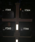 2 Inch Reflective Mailbox Numbers Sticker Set, 5 Packs of 0 Through 9, Waterproof Vinyl Self Adhesive for night visibility