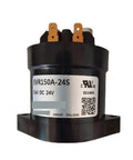Heavy Duty Evr150a24S High Voltage Dc Contactor Relay showing connection terminals and coil details for EV chargers and solar systems.