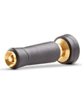 Solid Brass Twist Nozzle for Garden Hose with Adjustable Spray Pattern from Jet to Gentle Rinse Full Flow Tip Openings