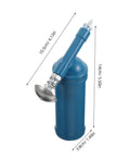 Portable 80cc Grease Gun With Precision Nozzle For Excavators, Cars, And Industrial Equipment Manual Lubrication Tool, sky blue