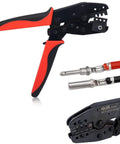 Open Barrel Deutsch DT Crimp Tool For 14-18 AWG 16 Size Stamped Contacts, showing detailed view of crimper design.