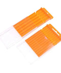 Orange Plastic Drill Bits Storage Box With Pull Out Design, Durable Tool Case For Twist Drills And Tap Accessories, Thickened Build