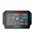 MOZA CM2 HD racing dash display with 5-inch touchscreen and RGB shift indicators (front view).