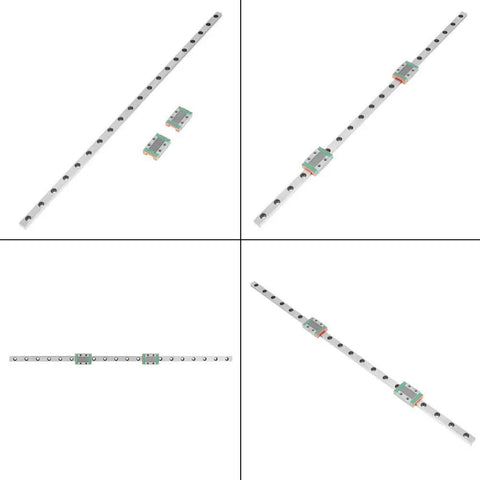 Rock Solid 400mm LML9B Linear Rail Featuring A Slick 9mm Miniature Guide Track Plus Two Built Tough Carriage Blocks For Seamless Machine Builds And Zero Play Operation