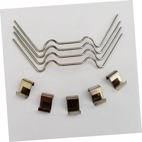 50 Pack Stainless Steel Greenhouse Clips For Glass Panels Fixing Clips And Film Covering Repair Kit Easy Secure For Glass And Plastic Panels In Greenhouses