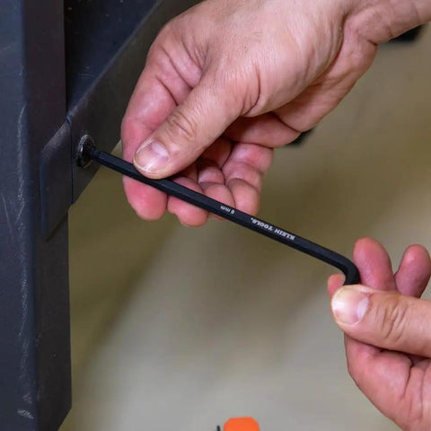 Using 22-Piece Long Ball-End Hex Key Wrench Set With SAE And Metric Sizes From 1/16 Inch To 3/8 Inch And 1.5mm To 10mm for assembly
