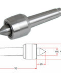 Genuine Solid Build Cnc Rotary Axis Tailstock Tool Light Center Mt2 Steel Lathe Accessory For Metal Woodworking Turning Carving With Sick Precision Alignment, showing MT2 Morse taper design.