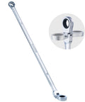 Badass Extra Long 10mm Metric Flex Head Ratcheting Wrench Built Different For Quick Tightening And Loosening Tasks Without Any Sweat Under Pressure showing chrome vanadium steel construction.