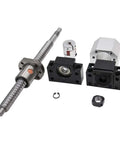 Smooth Running SFU1204 Ballscrew Kit With 12mm Roller Dia And 4mm Pitch For DIY CNC Builds Range From 550 To 1000mm Plus Single Nut Coupler And Support Blocks Top Quality C7 Grade for CNC