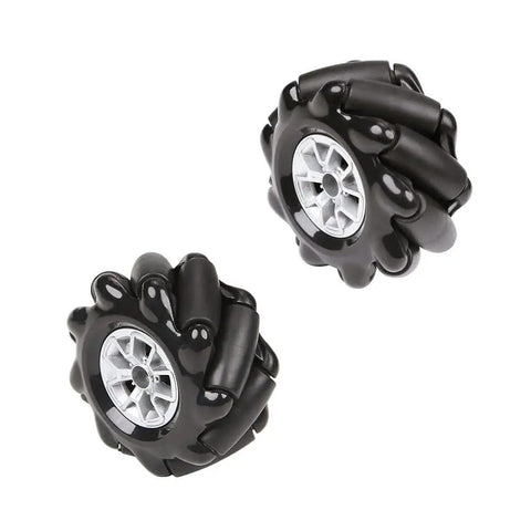 Omni Directional Mecanum Wheel Set 60mm High Hardness Plastic Wheels for DIY Robotic Car Projects with Quiet Operation