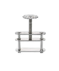 Flow Control Tubing Clamps With Adjustable Swivel Screw Compressor Hose Clamp Set For Lab Use, iron, 35x35 mm, close-up view.