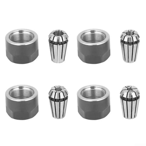 ER11 Spring Collet and Nut Kit for CNC Milling and Engraving Machines, high accuracy clamping solution with spring steel construction