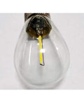 Close-up of LED String Light Bulbs 1W Shatterproof Waterproof E26 Base Edison Bulbs Daylight White 6000K 150 Lumen