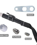 Pilot Arc Plasma Cutter Torch With No Touch Cutting For Painted And Rusty Surfaces Minimal Slag And Longer Consumable Life 3M 10ft Cable