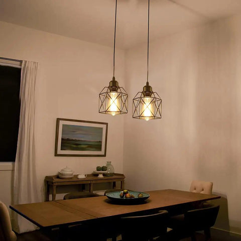 Sleek Matte Black Farmhouse Pendant Light Bringing Modern Industrial Vibe To Your Kitchen Island Or Dining Room Ceiling Hanging Fixture Quick Room Glow Up That Hits Different over a dining table.