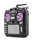 V16Max ELRS CNC Hall Gimbals RC Radio Transmitter with 16 Channels, 2.4G, Mode 2, Violet Finish, angled view