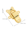 Classic Antique Golden Toggle Latch Zinc Alloy Duckbilled Hasp Lock For Toolbox Guitar Case Jewelry Box Vintage Storage Solutions