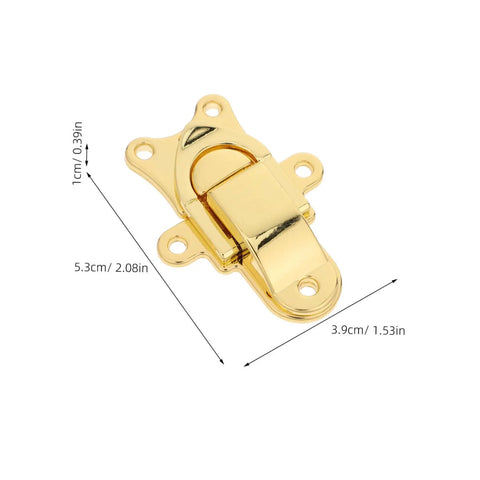 Classic Antique Golden Toggle Latch Zinc Alloy Duckbilled Hasp Lock For Toolbox Guitar Case Jewelry Box Vintage Storage Solutions