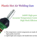 Close-up of Beast 1600W 110V Hot Air Gun Welding Torch For Plastic Welding and Roofing, showing nozzle and handle.