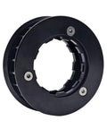 Close-up of Aluminum Alloy Freewheel 22T For HG Hub Body Smooth Power Transfer 8M 12 Belt Compatible in black