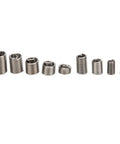 Heavy Duty Stainless Steel Threaded Inserts Repair Kit, 300 Pcs M4x0.7 And M5x0.8 Wire Inserts displayed in a row