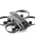 Top view of Avata 2 FPV Drone Fly More Combo With 3 Batteries, 4K Camera, Immersive FPV Experience, compact design, propeller guards.