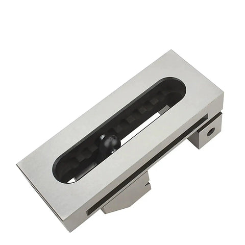 Top view of QKG80 Machine Vise For Milling And Drilling Beefy Built Tough Heavy Duty Bench Clamp with visible quick chucking mechanism