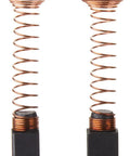 Gray Carbon Motor Brush Set For Rotary Tools And Contour Sanders Restores Power To Corded Tools Including Master Mechanic Mm3750 Mm3950 And Models 275 285 395 410 595 Two Pack Replacement Brushes Quick Install, showing copper wound springs and graphite block detail.
