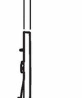 Side view diagram of Sigma 30 Dual Flush Actuator Plate In White And Polished Chrome For Concealed Toilets, showing installation profile.