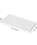 Heavy Duty Solder Fume Extractor Filter Replacement With Dense Prefilter Cotton Sponge, white cotton sponge, 14.5 x 7 inches.