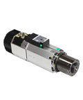 Heavy Duty 9Kw Air Cooled Spindle Motor With Automatic Tool Changer For Wood Cnc Router Milling Engraving 24000Rpm 380Volt side view showing motor and tool holder