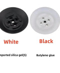 Powerful Pfg30n Silicone Vacuum Suction Cups in black and white, showing imported silica gel and butylene glue materials.