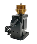 D5 Mini Rotary Axis For Laser Engraver Hella Precise Jewelry Marking Ring With Smart Controller 81 Mm Height side view of black rotary axis