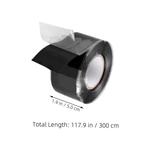 Self Fusing Silicone Tape For Fast Pipe Repair And Electrical Wire Insulation High Temperature Resistant Durable Self Adhesive Leak Fix Tape for Home Plumbing And DIY Projects, roll size 1.9 in x 117.9 in