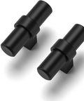 30 Pack Matte Black Stainless Steel Cabinet Knobs And Dresser Drawer Pulls T Bar Closet Knobs For Kitchen Cabinets
