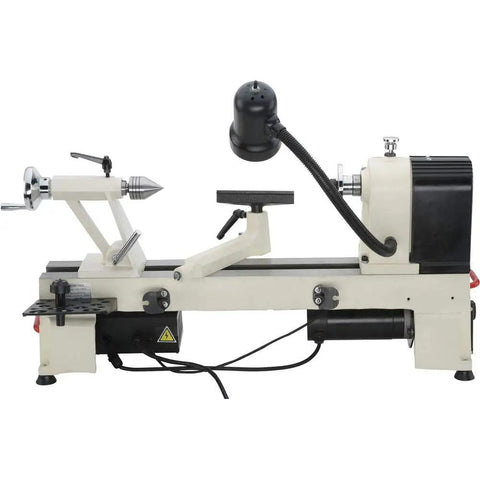 Dead Reliable Bench Top Wood Lathe With 12 Inch Swing And 15 Inch Turning Space featuring precision tool rest and electronic speed control.