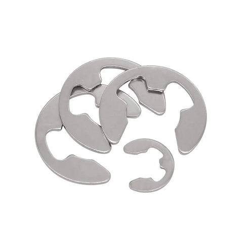 200 Piece Pro Grade Stainless Steel E Clip Washer Set M1.5 Through M10 304 Circlips Assortment Kit For Shaft Fasteners Durable Retaining Rings
