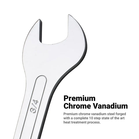 Ultra Thin 10 Mm X 11 Mm Open End Wrench With 15 Degree Angled Head Capri Tools Premium Forged Steel