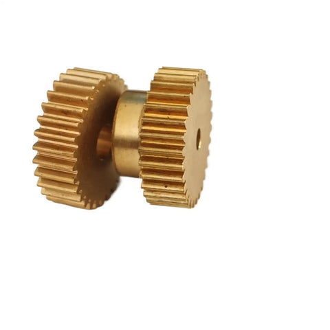 Beefy 0.5 Module Copper Spur Gear, 82 Teeth, 42mm Diameter, 12.7mm Bore, 0.5M 82T Straight Teeth for Precision Machinery