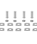 Replacement Motorcycle Footpeg Mount Pins Kit With E Clips And Washers, Four Pack Clevis Pins For Harley Style Footpeg Brackets